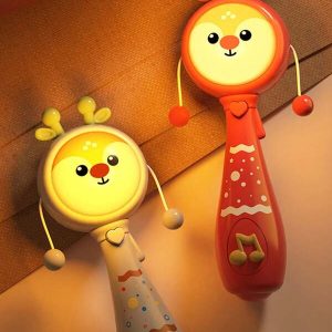 1set Baby Toy,Baby Music Rattles Toy 18M+, Baby Plush Drum Toy,Baby Teething Toys With Music And Light,Toddler Learning Toys With Music And Light Newborn Toys Infant Baby Boy Girl Gifts,2024 Christmas Gift(Without Battery),Baby Toys,Baby Girl Toys,Christmas Multicolor