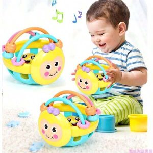 0-1 Year Old Baby Rattle Toys, 0-3-6-12 Months Newborn Infant Baby Handheld Rattle Crib Hanging Toys Multicolor