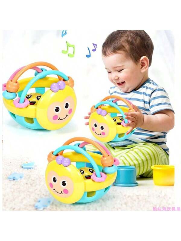 0-1 Year Old Baby Rattle Toys, 0-3-6-12 Months Newborn Infant Baby Handheld Rattle Crib Hanging Toys Multicolor