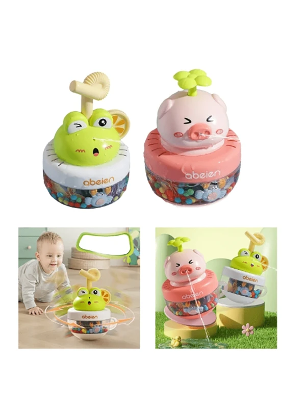 New Baby Bath Toy Amphibious Water Spray Cute Fun Roly-Poly Toy Toy Is The Best Gift For Baby Multicolor